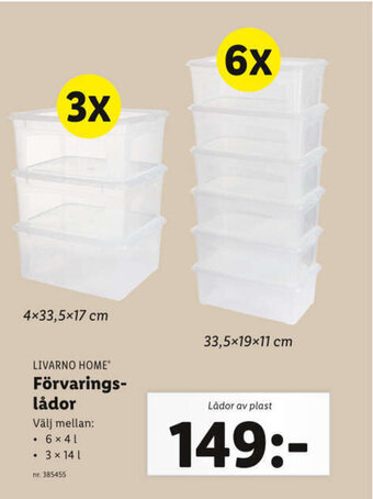 Lidl Förvarings lådor erbjuda