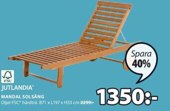 JYSK Mandal Solsäng erbjuda