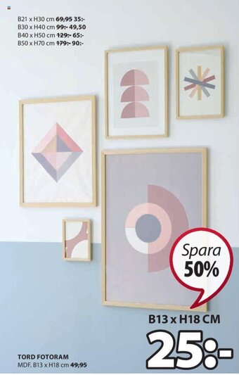 JYSK Tord Fotoram erbjuda