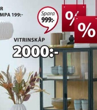 JYSK Trappedal Vitrinskåp erbjuda