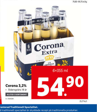 Lidl Corona 3,2% erbjuda