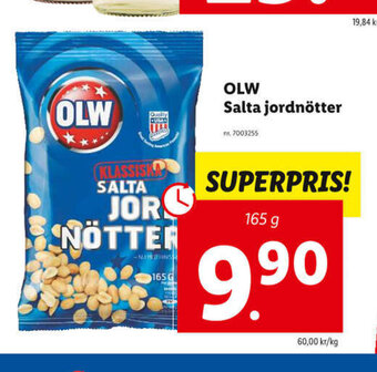 Lidl Olw Salta Jordnötter erbjuda