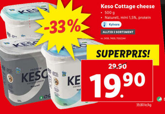 Lidl Keso Cottage Cheese erbjuda