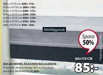 JYSK Bolga Mörkläggande Rullgardin erbjuda