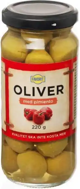 City Gross Oliver med pimiento erbjuda