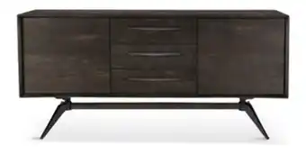 Montana sideboard 164x45 h76 ac fanér brun,metallben