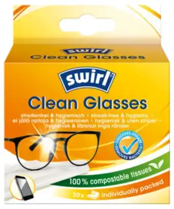 Rengöringsservetter för glasögon swirl 30-pack