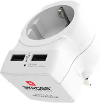 Skross travel adapter europe to uk usb