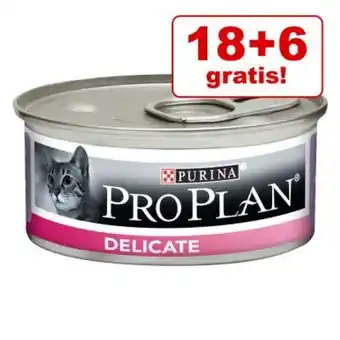 Zooplus 18 + 6 på köpet! 24 x 85 g purina pro plan erbjuda