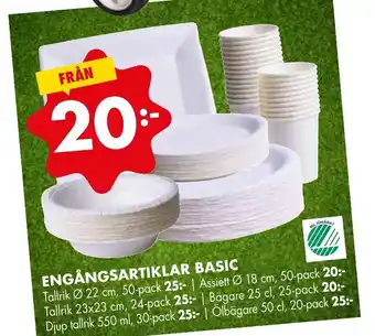 ÖoB Engångsartiklar Basic erbjuda