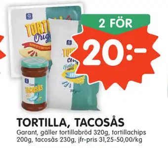 Tempo Tortilla, Tacosås 2x320g erbjuda
