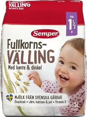 City Gross Fullkornsvälling naturell 1,5 år erbjuda