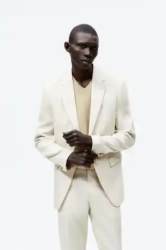 ZARA Linen blend suit blazer erbjuda