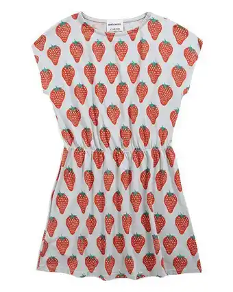 Dress strawberry all over flerfärgad