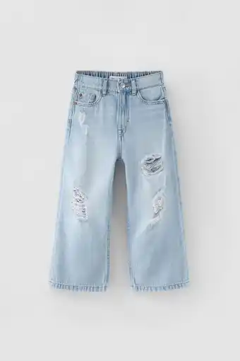 ZARA Wide-leg cropped jeans erbjuda