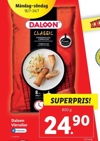 Lidl Daloon Vårrullar erbjuda