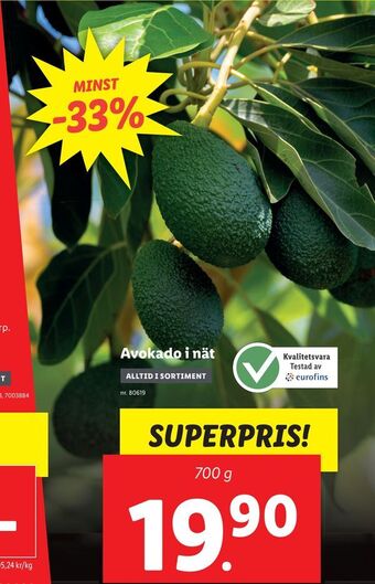 Lidl Avokado erbjuda