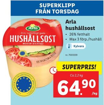 Lidl Arla hushållsost erbjuda