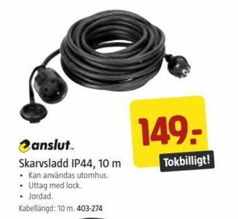 Jula Skarvsladd Ip44, 10 m erbjuda