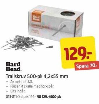 Jula Trallskruv 500-pk 4, 2x55 mm erbjuda