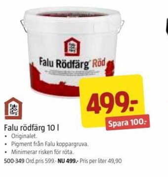 Falu Rödfärg 10 l