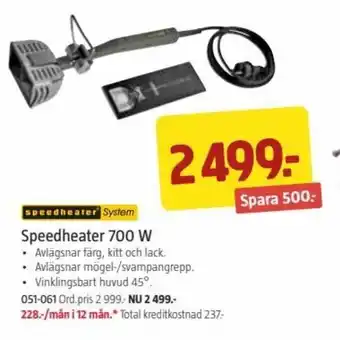 Jula Speedheater 700 w erbjuda