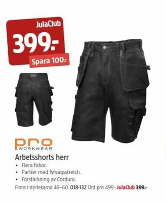 Jula Arbetsshorts herr erbjuda