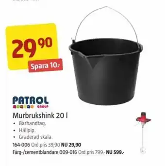 Murbrukshink 20 l