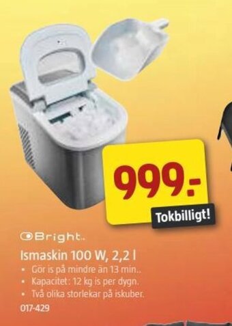 Jula Ismaskin 100 w , 2,2 l erbjuda