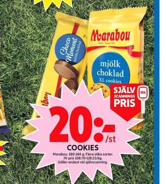 ICA Maxi Marabou cookies erbjuda