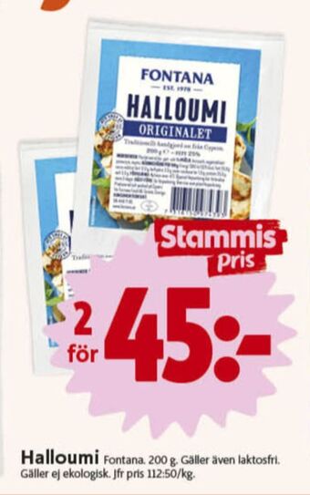 ICA Nära Fontana halloumi erbjuda