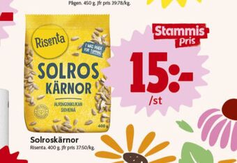 ICA Nära Risenta solroskärnor erbjuda