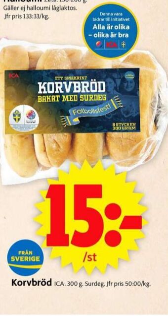 ICA Supermarket Surdeg korvbröd erbjuda