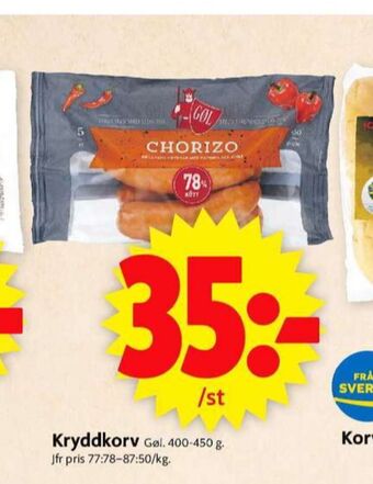 ICA Supermarket Gøl chorizo erbjuda