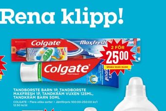 Willys Colgate tandkräm erbjuda