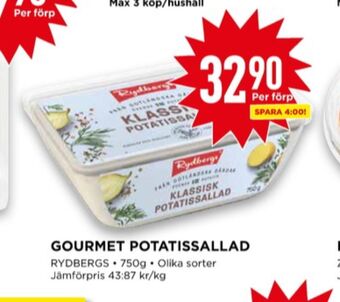 Willys Rydbergs potatissallad erbjuda