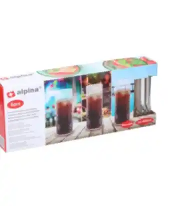 Alpina plastglas longdrink 6-pack