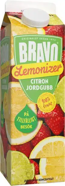 MatHem Juice lemonizer citron & jordgubb 1l erbjuda