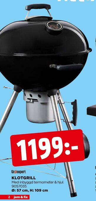 Jem&Fix Klotgrill erbjuda