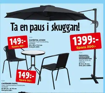 Jem&Fix Parasoll hängande washington erbjuda
