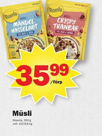 Pekås Müsli erbjuda