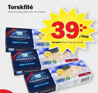Pekås Torskfilé erbjuda