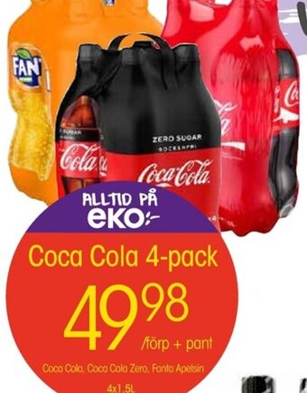 EKO Coca Cola 4- pack erbjuda