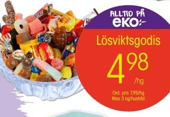 EKO Lösviktsgodis erbjuda