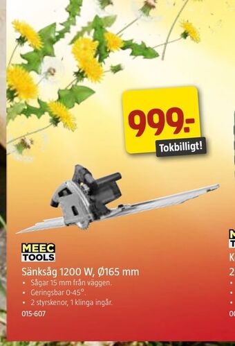 Jula Sänksåg 1200 W, Ø165 mm erbjuda