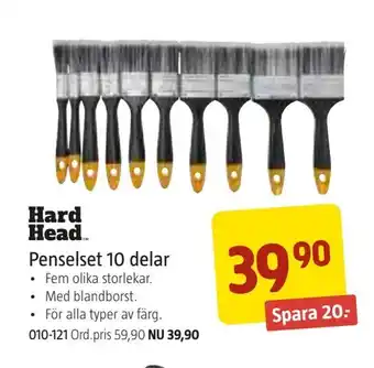 Jula Penselset 10 delar erbjuda