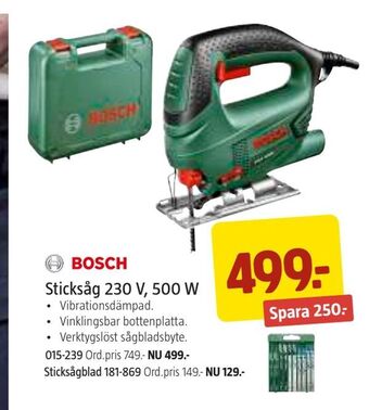 Jula Sticksåg 230 V, 500 W erbjuda