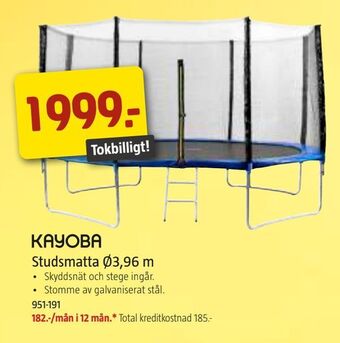 Jula Studsmatta Ø3,96 m erbjuda