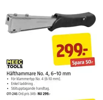 Häfthammare No. 4,00 6-10 mm