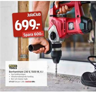 Jula Borrhammare 230 V, 1500 W, 6 J erbjuda